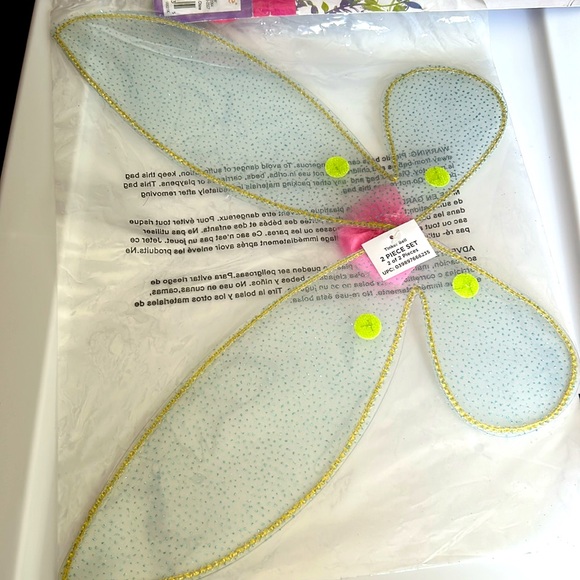 Disney Tinker Bell Fairy Dress Costume set size M (8-10) - Picture 8 of 8